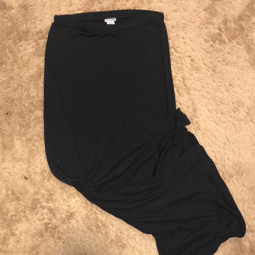 Black maxi skirt